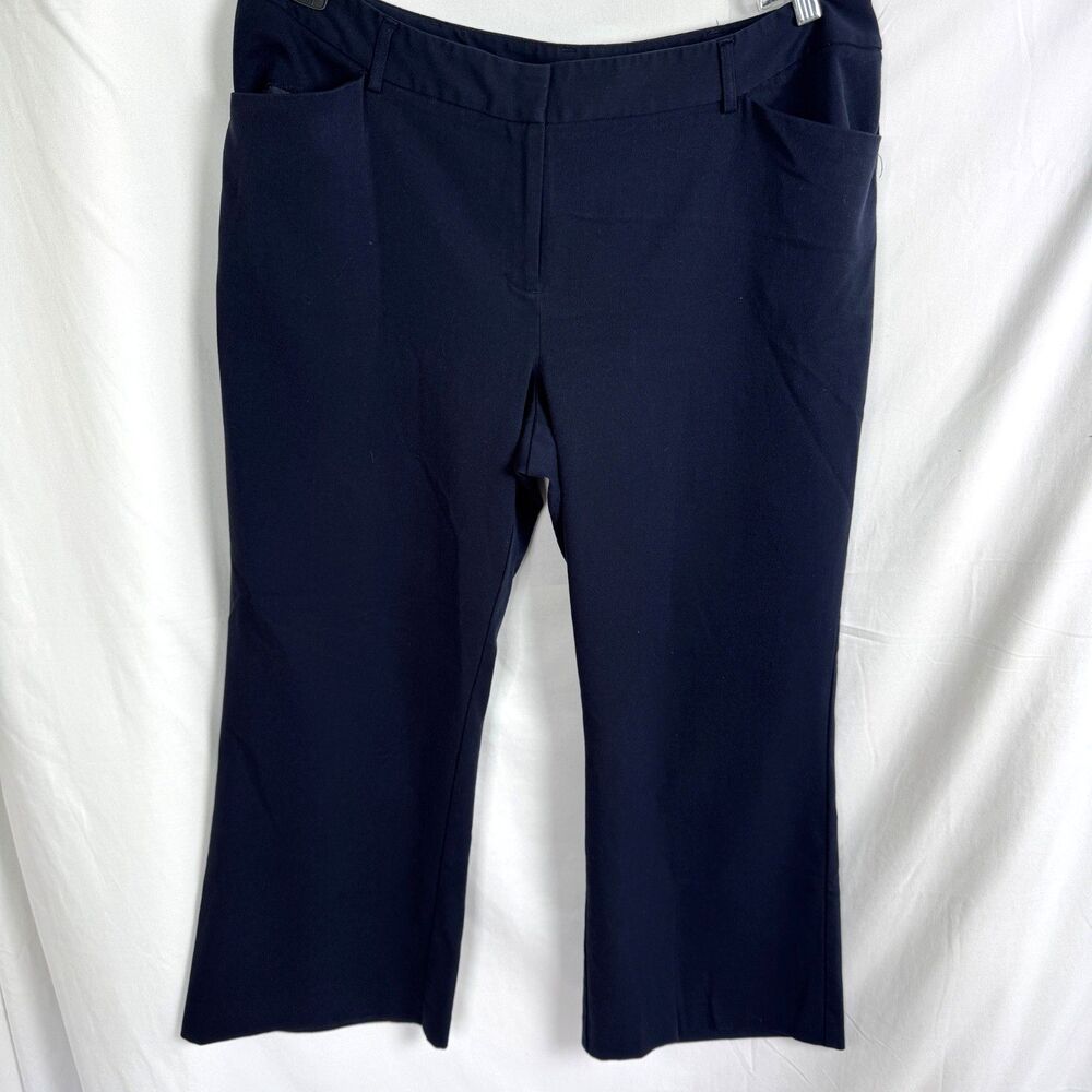 Lane Bryant Women's Pants Size 18S 18 Short Navy Blue